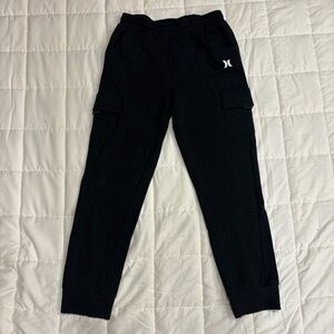 Hurley Kids Black Cargo Sweatpants
